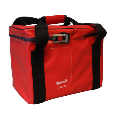 Geldzählautomaten-Tasche - Rot GZA, Runde die Rückseite